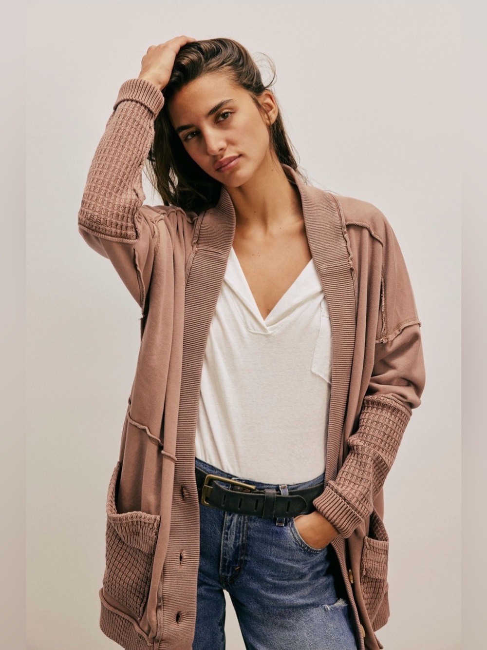 We The Free Brooklyn Cardi - Morning Oat